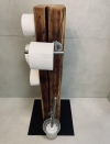 Dřevěný držák z masivu na toaletní papír Arbo